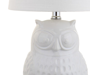 Hoot 20.5" Ceramic Mini LED Table Lamp - JONATHAN Y